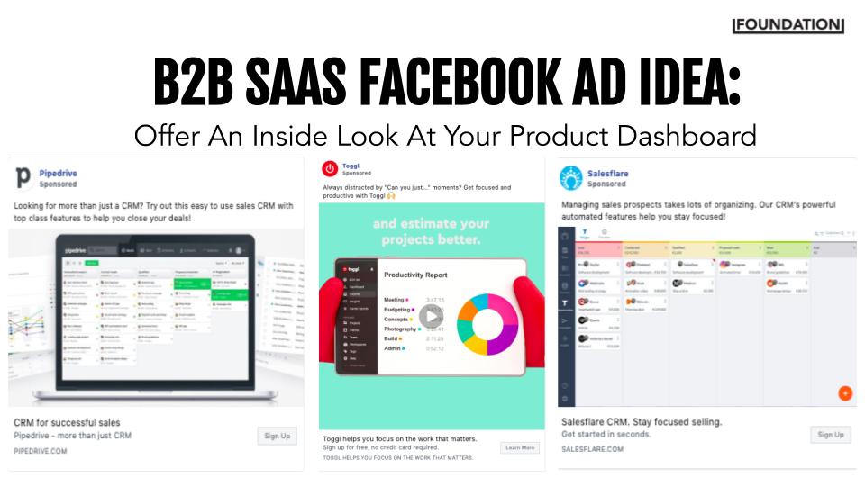 B2B SaaS Facebook Ads Product Dashboard