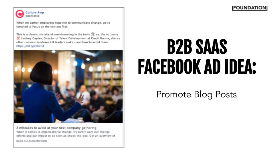 B2B SaaS Facebook Ads blog
