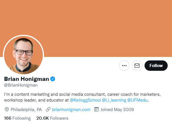 Brian Honigman. Social media marketer to follow on twitter