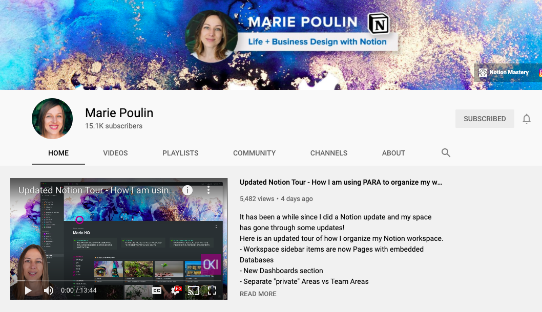 marie poulin youtube