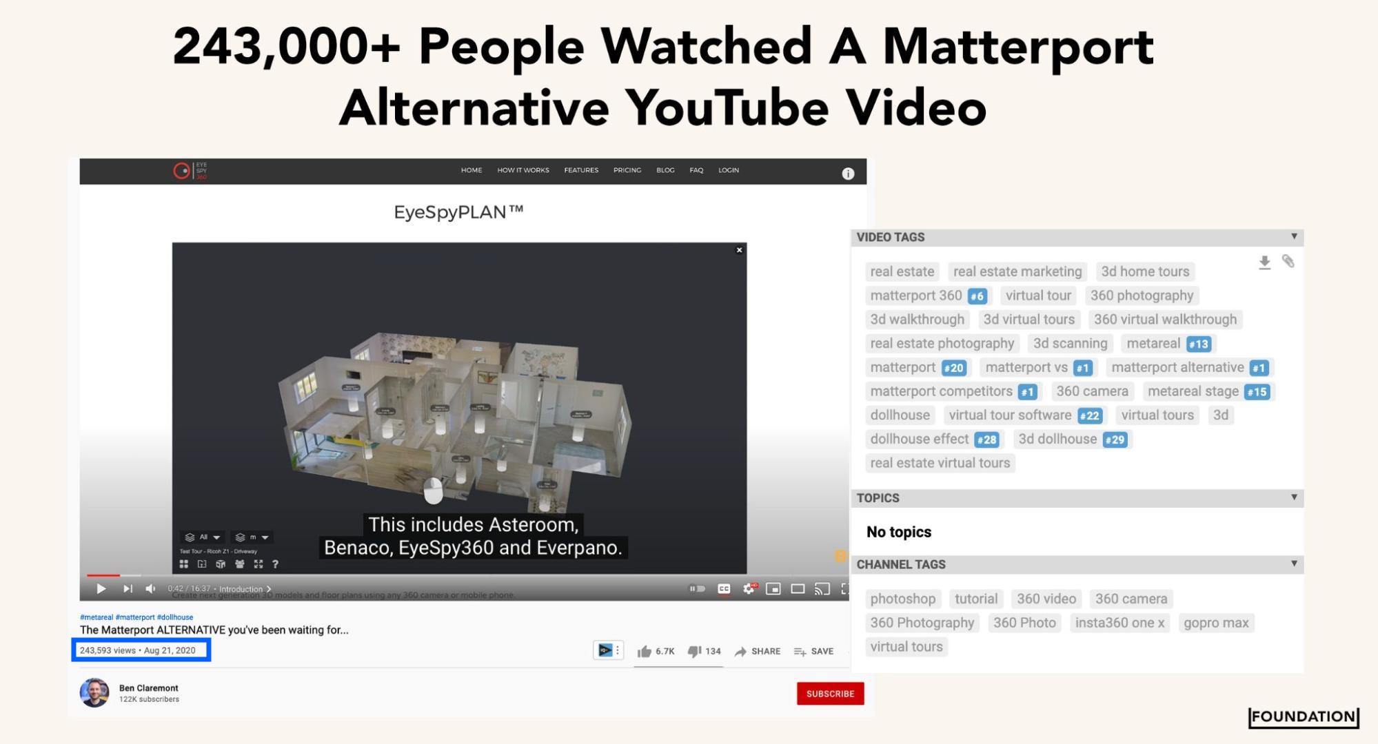 Matterport product alternative YouTube video