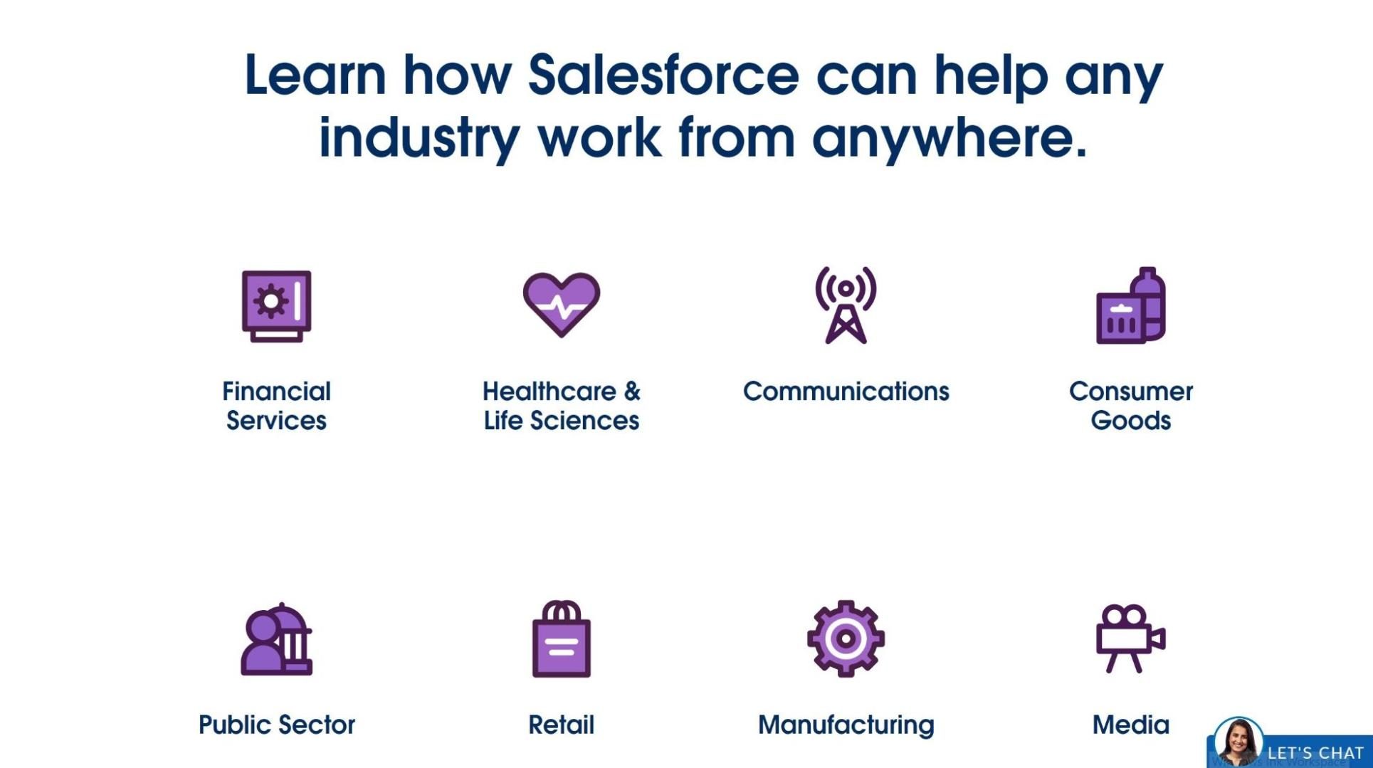 Salesforce-industry-landing-page