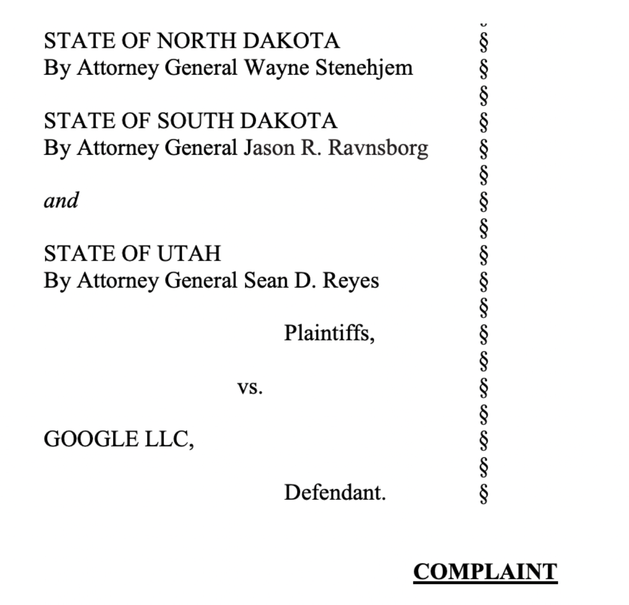 Lawsuit Against Google