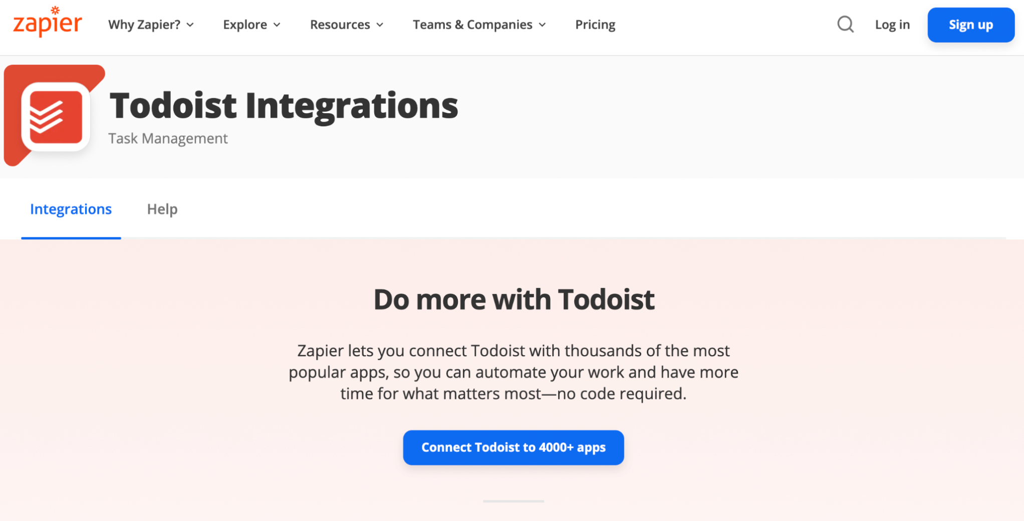 Zapier Todoist Integration