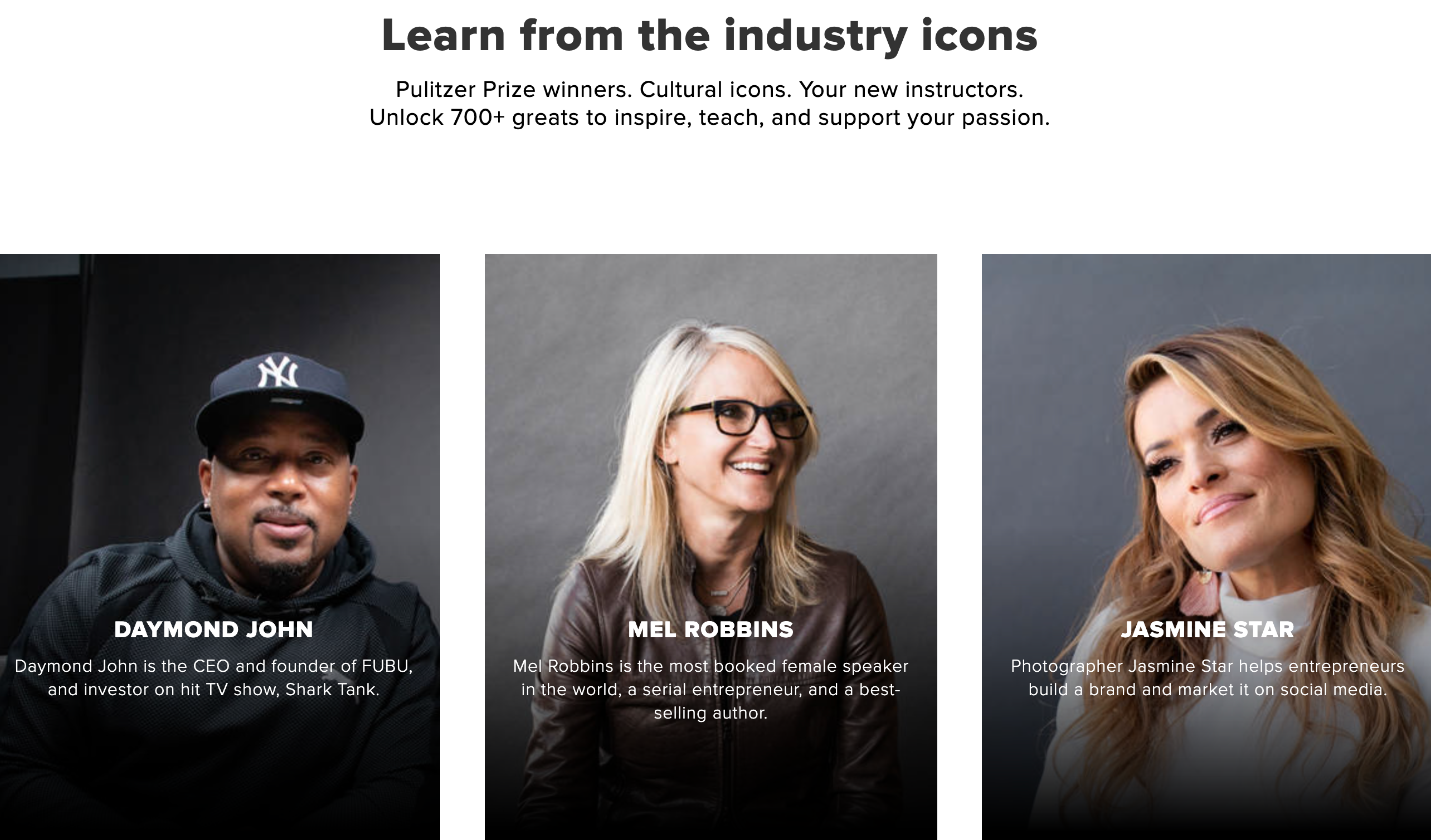 CreativeLive Industry Icons