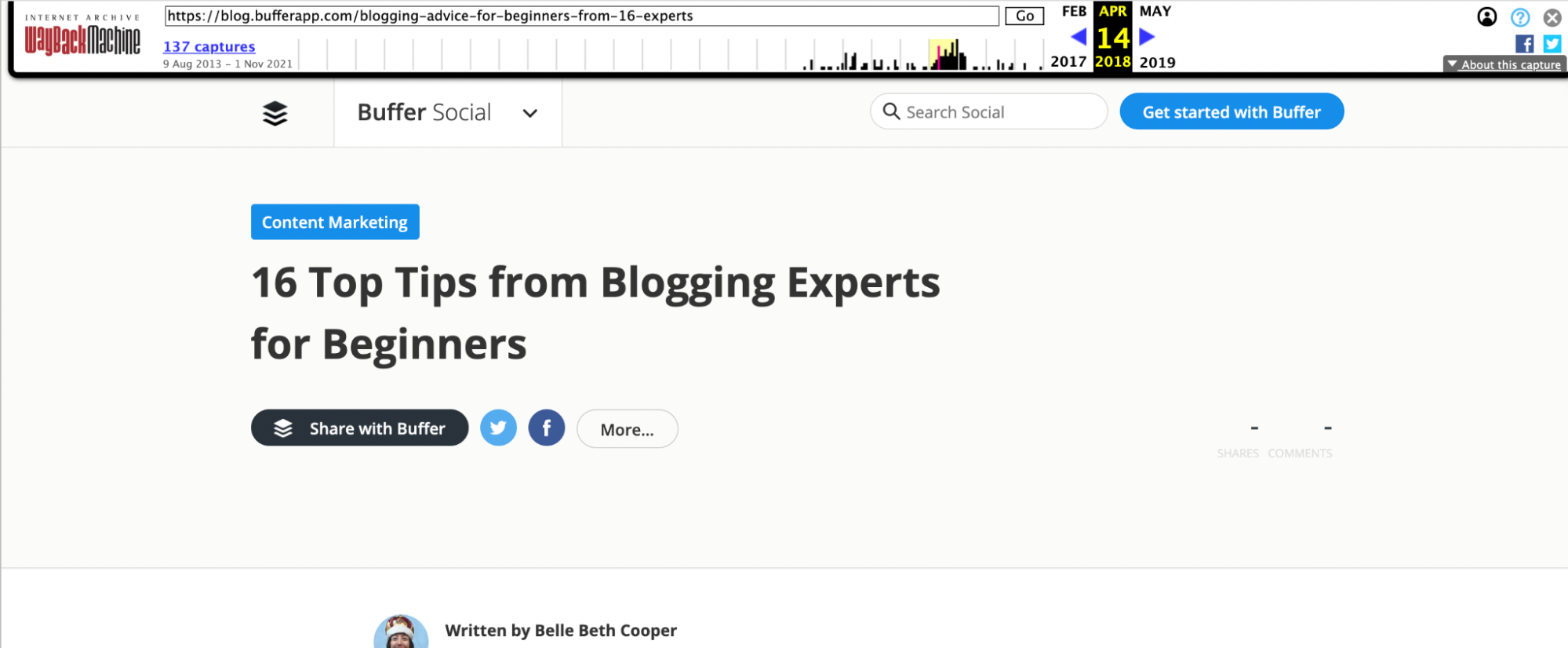 buffer 16 tips from blogging experts