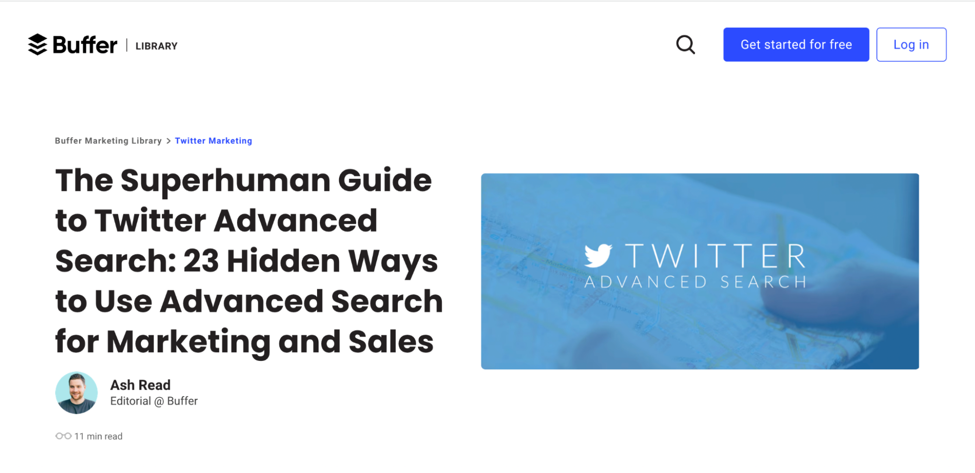 Buffer - The Superhuman Guide to Twitter Advanced Search