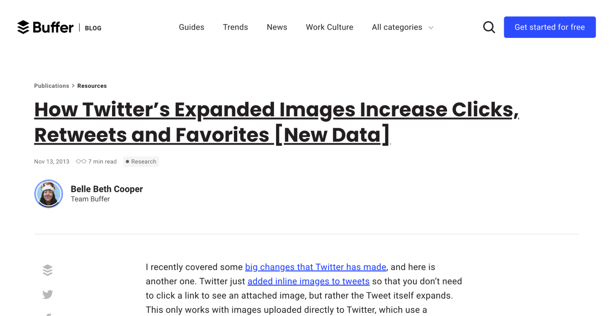 Buffer - How Twitter's Expanded Images Increase Clicks