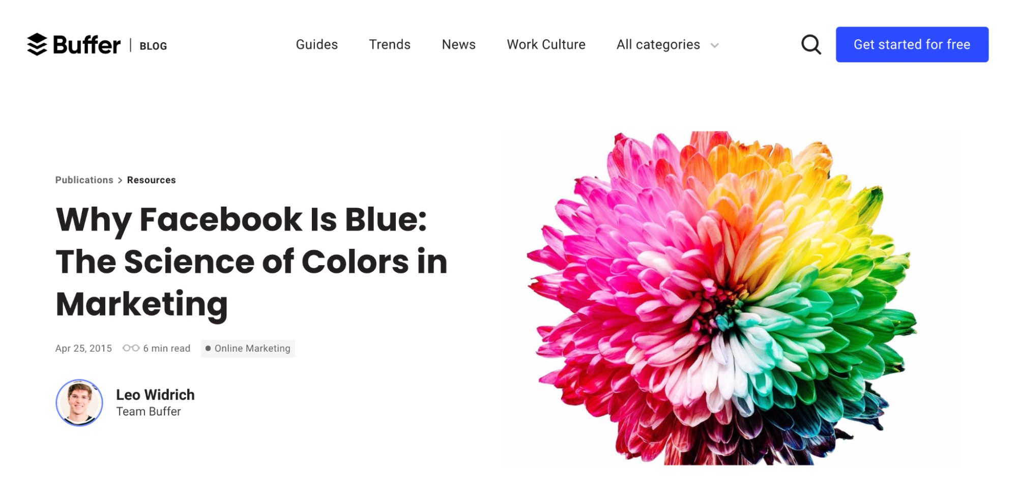 Buffer - Why Facebook Is Blue: The Science of Colors in Marketing