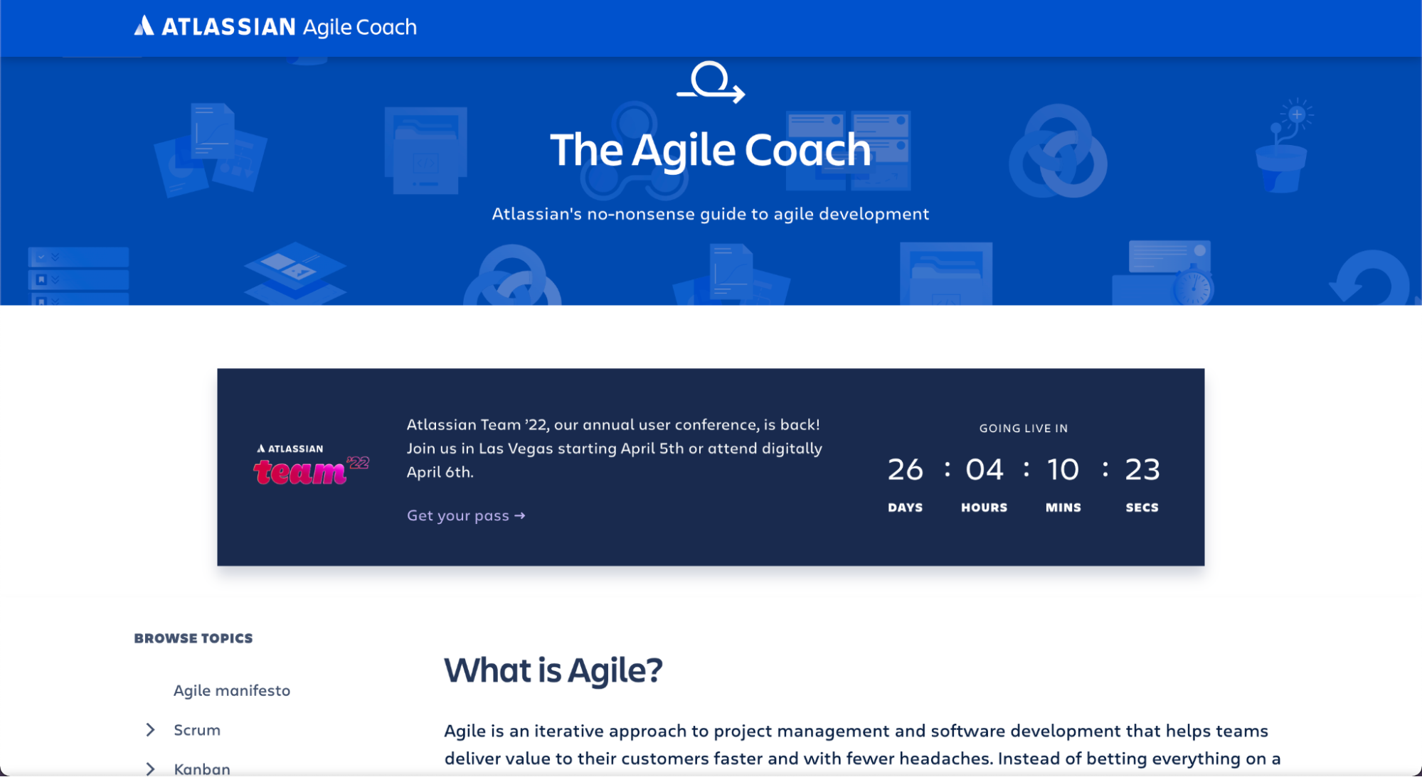 Atlassian Agile Coach Hub