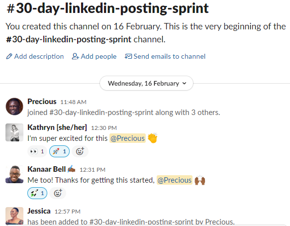 Foundationite 30 day LinkedIn Spring