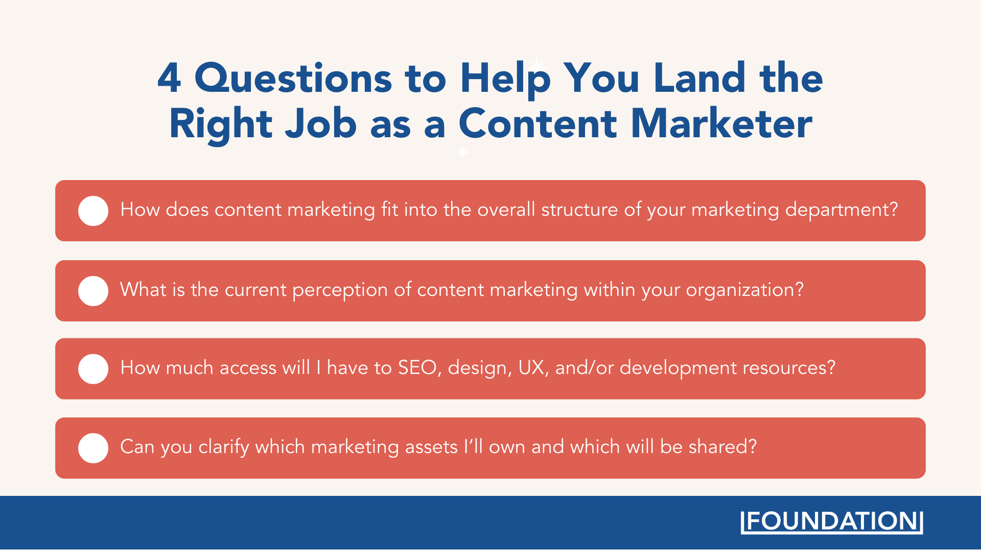 4 questions to help you land the right job as a content marketer