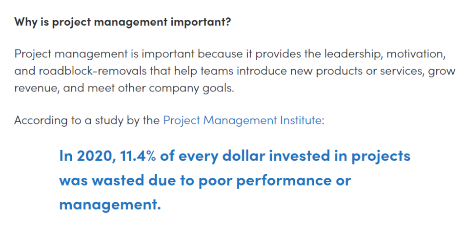 why is project management important?