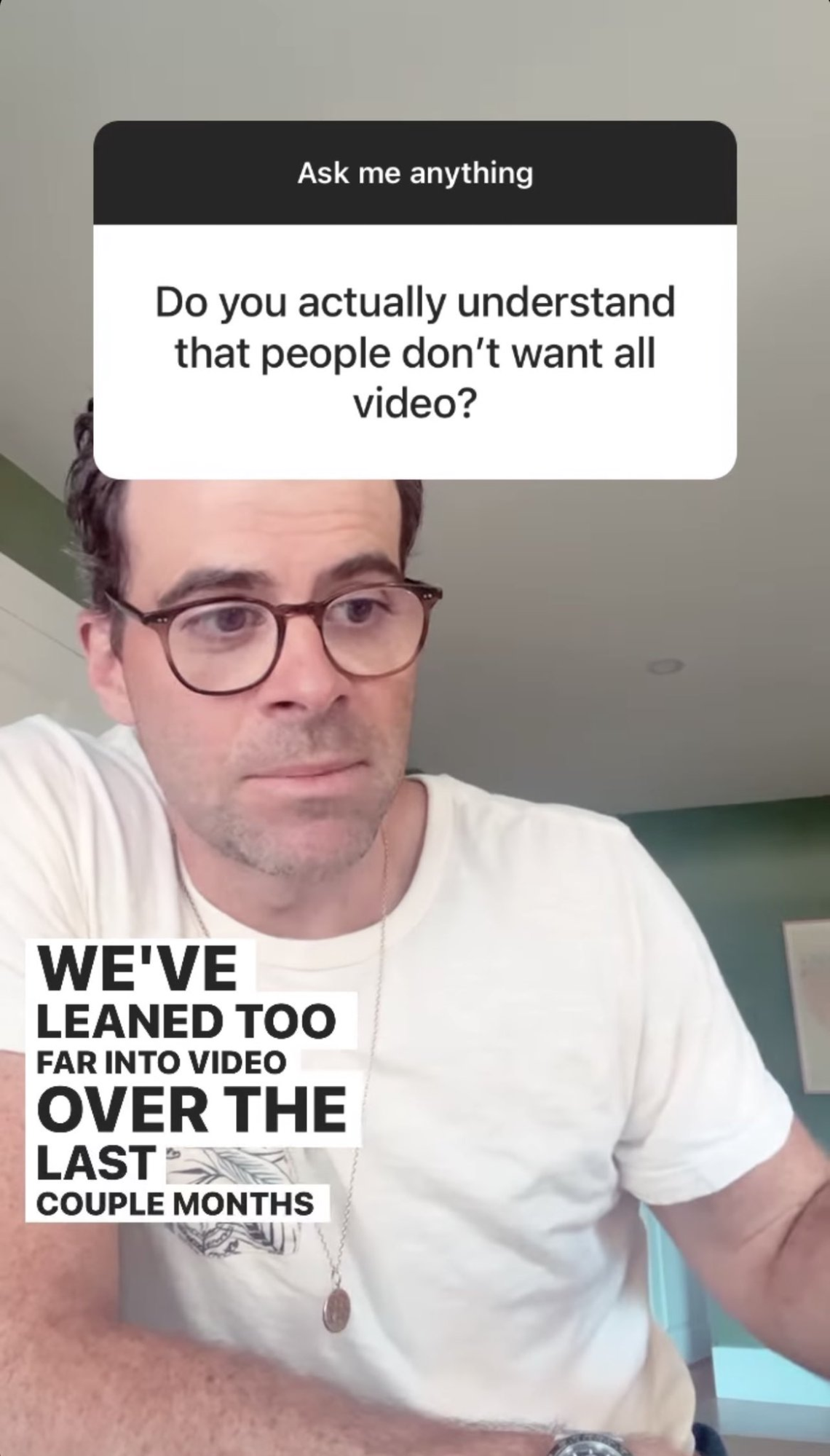 Instagram CEO discussing video