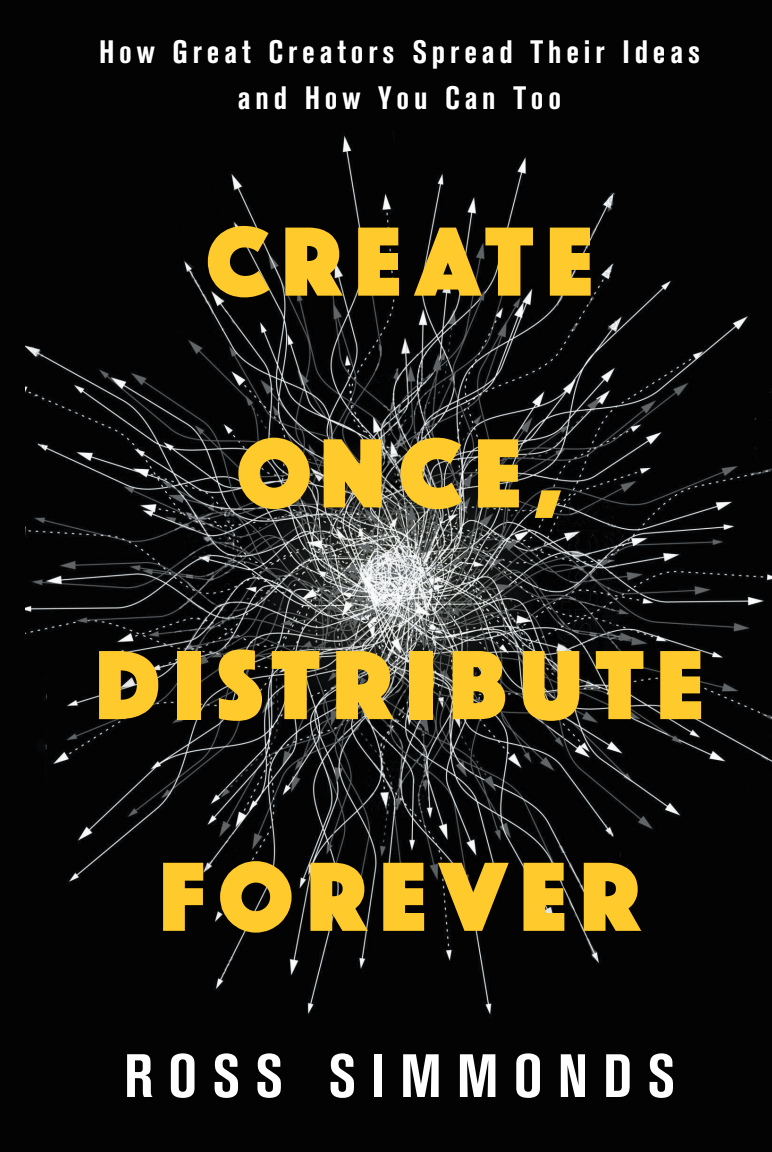 Create Once Distribute Forever by Ross Simmonds book cover