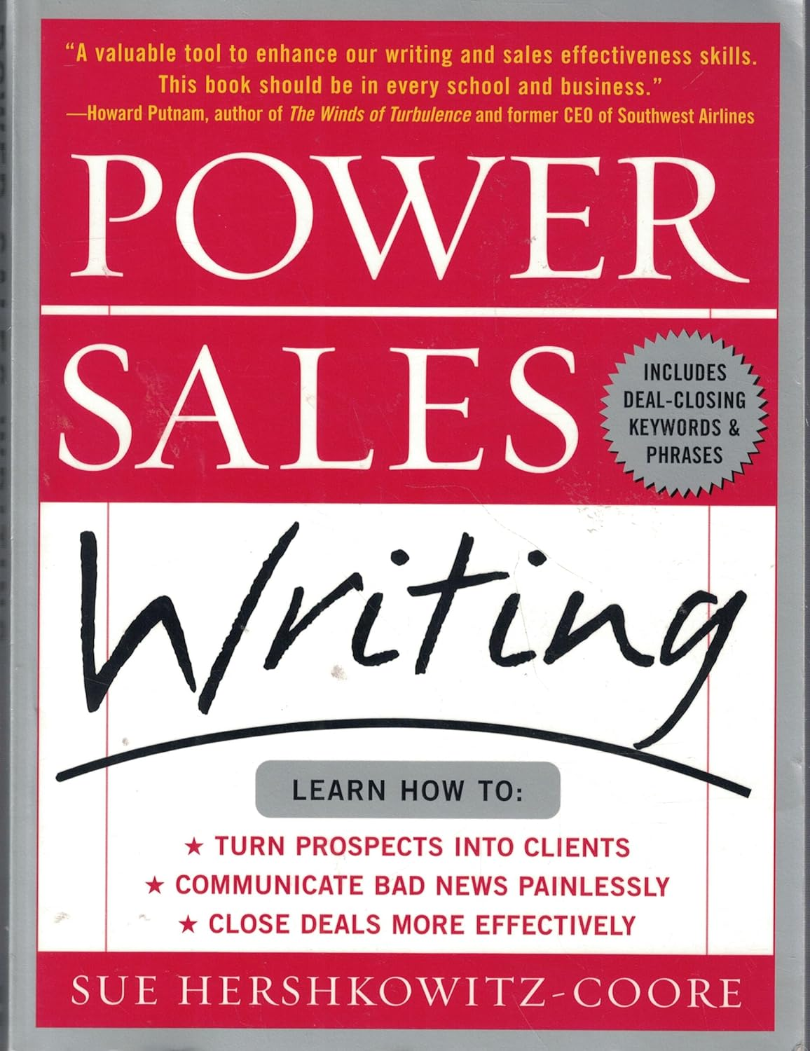 power sales writing cover