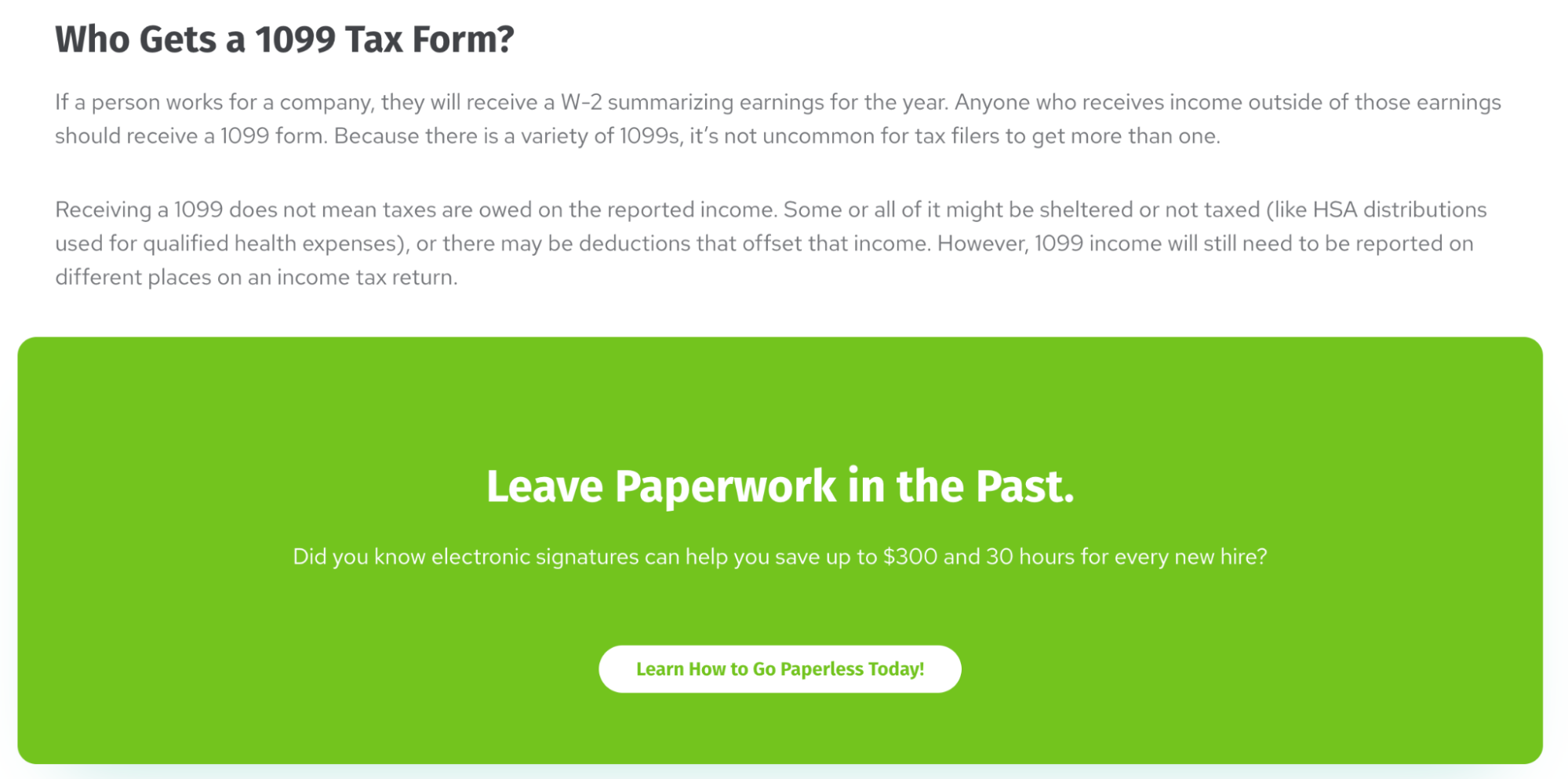 Leave Paperwork In the Past