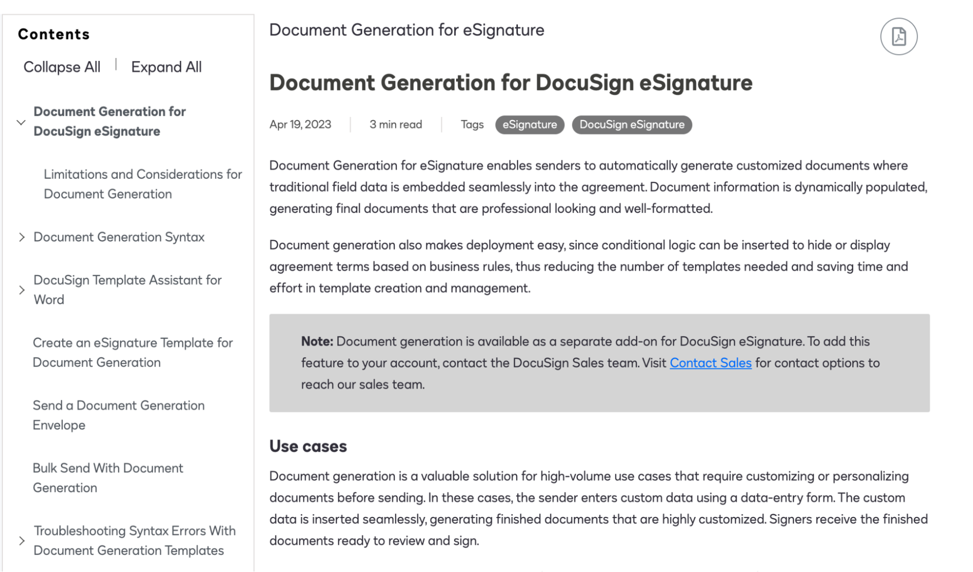 DocuSign uses step-by-step guides to increase the value proposition of an already valuable product.