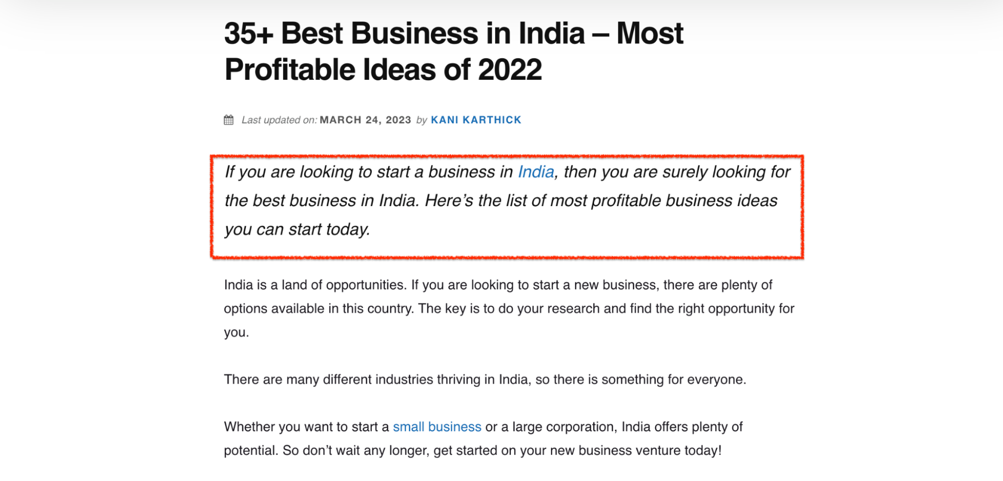 Dukaan's 35+ best business in India most profitable ideas of 2022 blog post