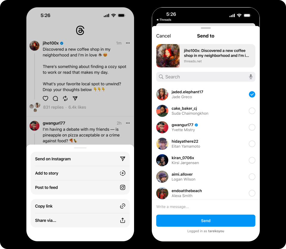 Threads provides a user experience similar to X while also connecting directly to Instagram.