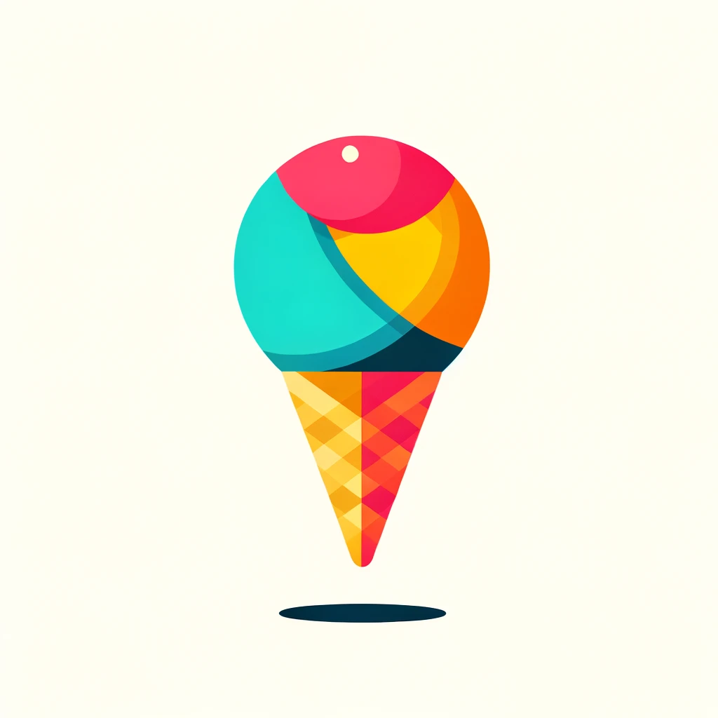 ice cream logo by Avinash A
