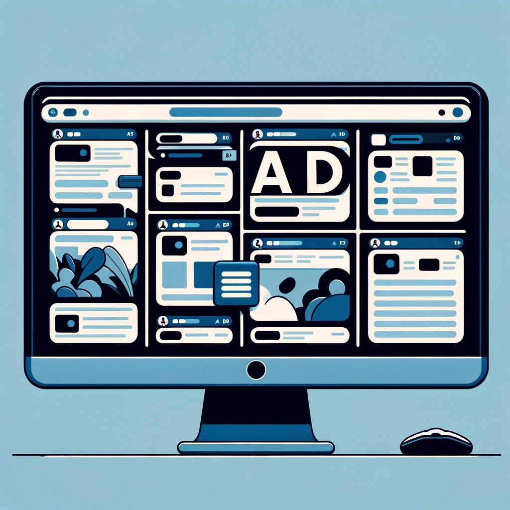 Social graphic depicting native advertising