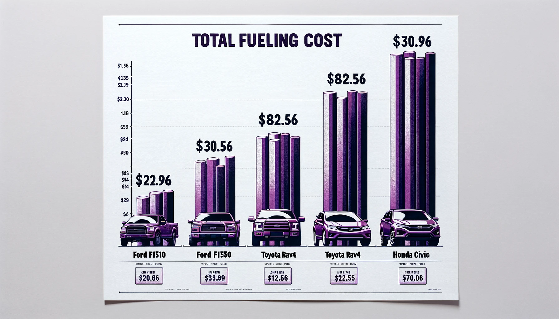 Fuel cost bar graph from DEsignBench