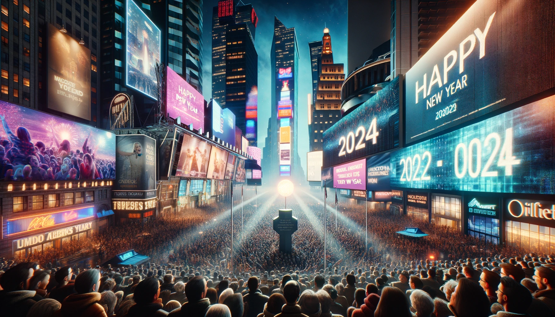 Image of NYE 2024 from DEsignBench Prompt