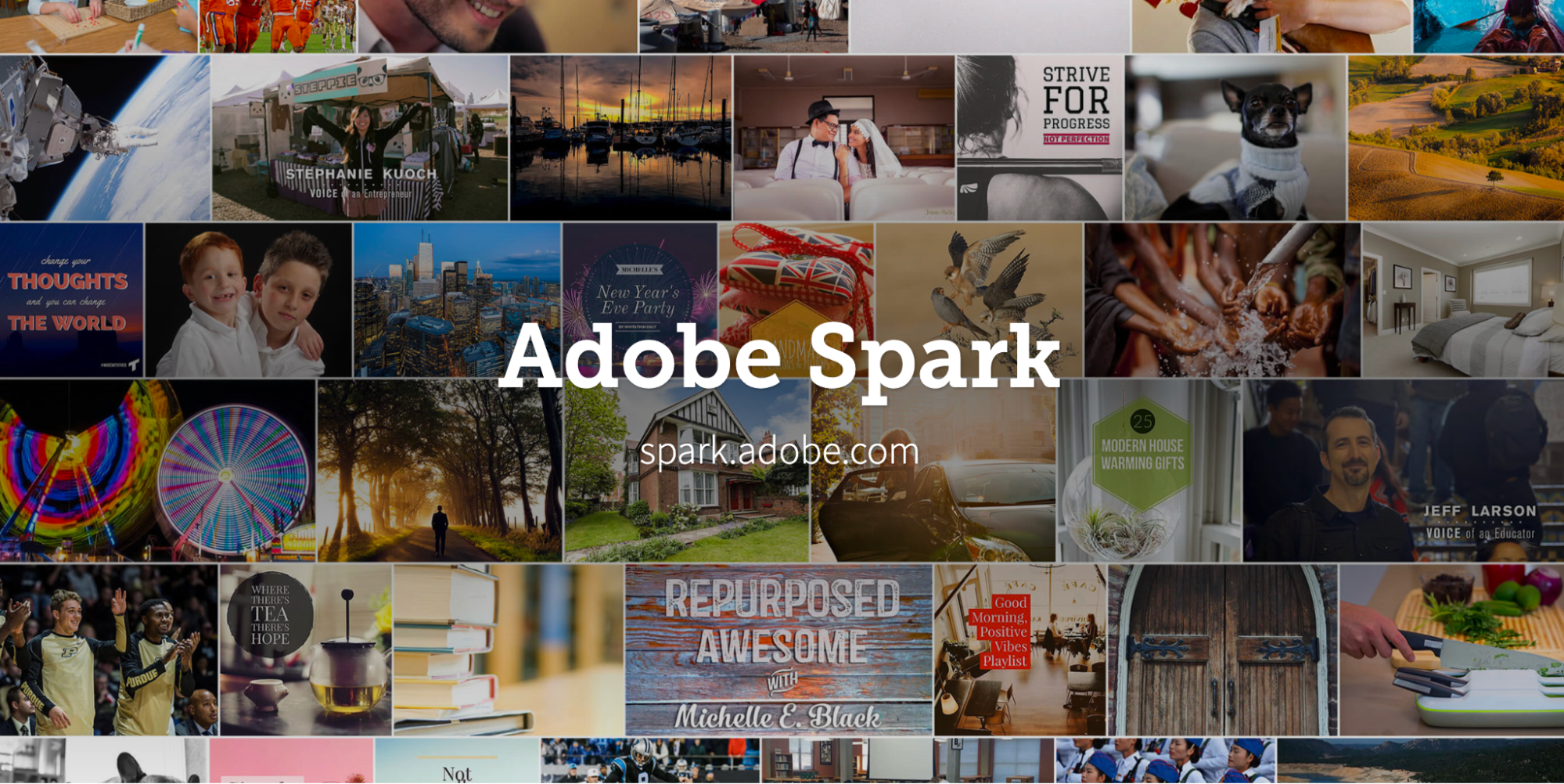 Marketers can use AI tools like Adobe Spark to share stories and content visually, creating greater impact than with text alone