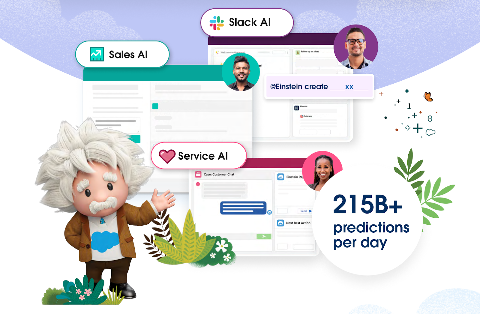 Salesforce Einstein includes both predictive and generative features, demonstrating the wide range of benefits for AI in CRM.