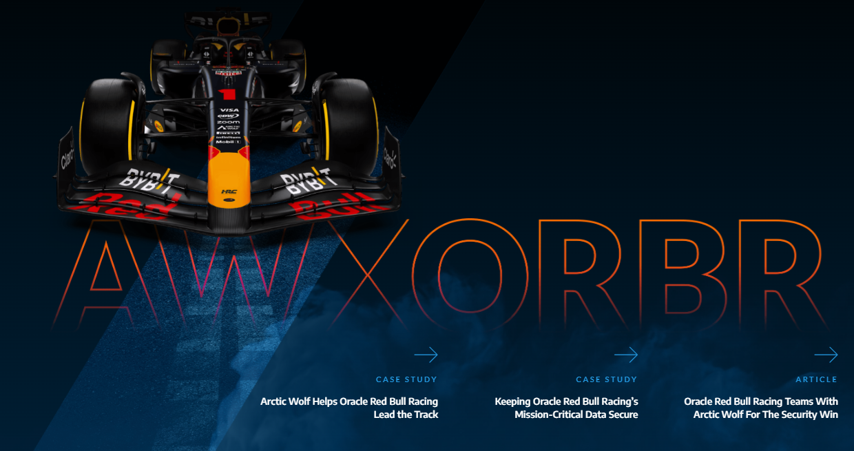 Arctic Wolf X Oracle Red Bull Racing