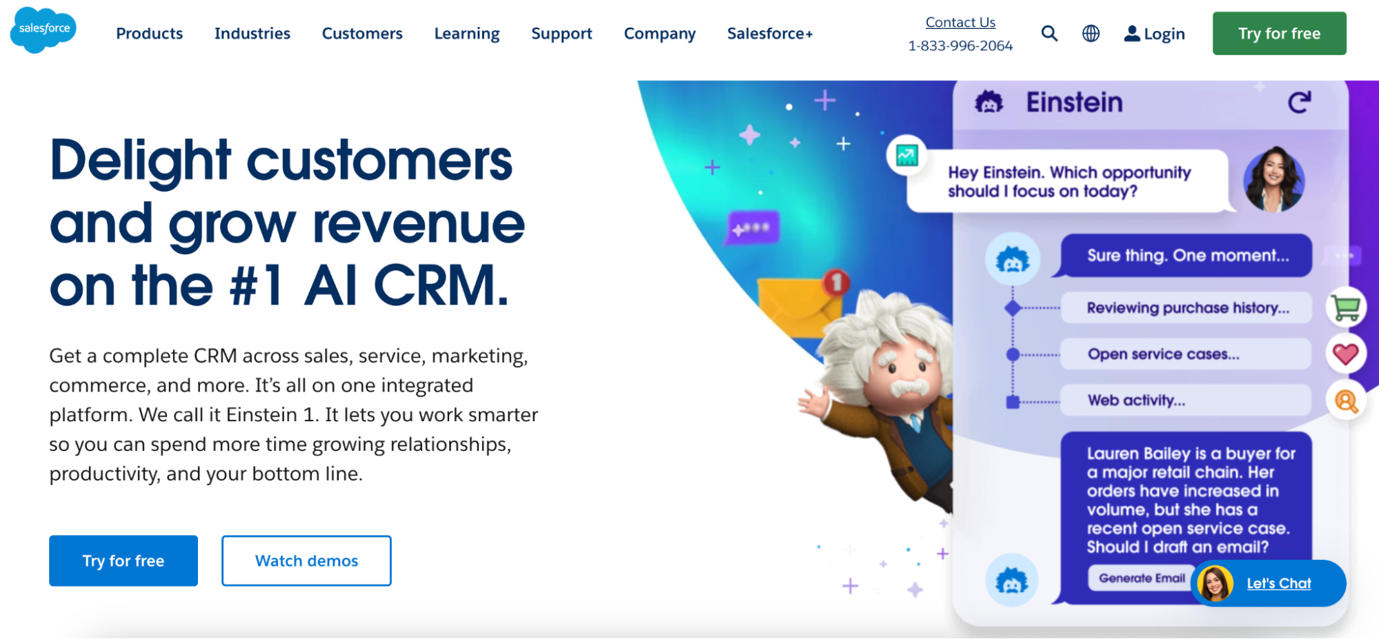 Salesforce homepage