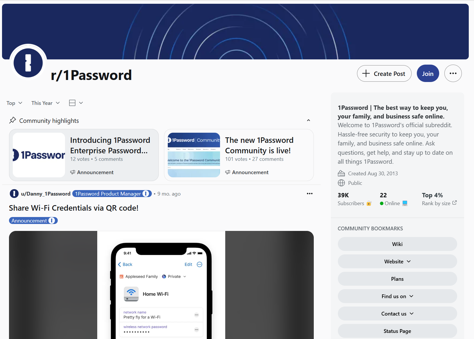 r/1Password is the official subreddit of 1Password