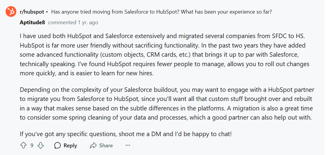 Ryan Gunn weighs in on Salesforce to HubSpot migration