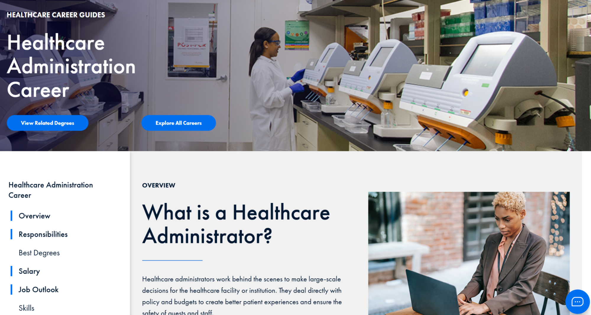 WGUs Healthcare Administrator career guide
