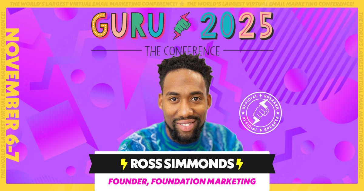 Ross speaks at GURU Conference 2025 graphic